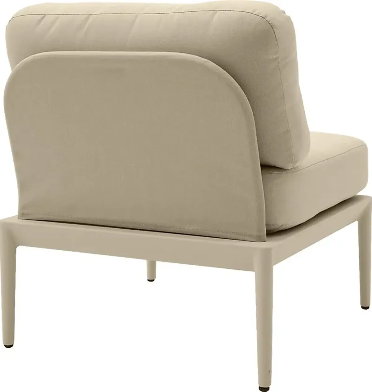 Outdoor Brenkman Taupe Armless Chair