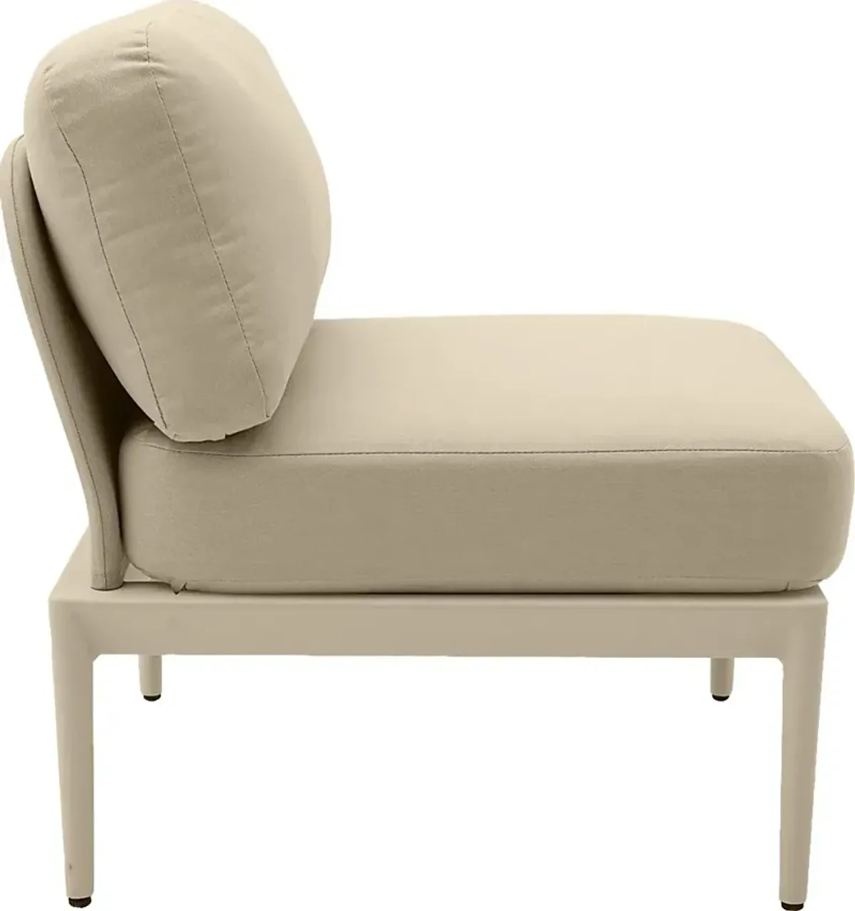 Outdoor Brenkman Taupe Armless Chair