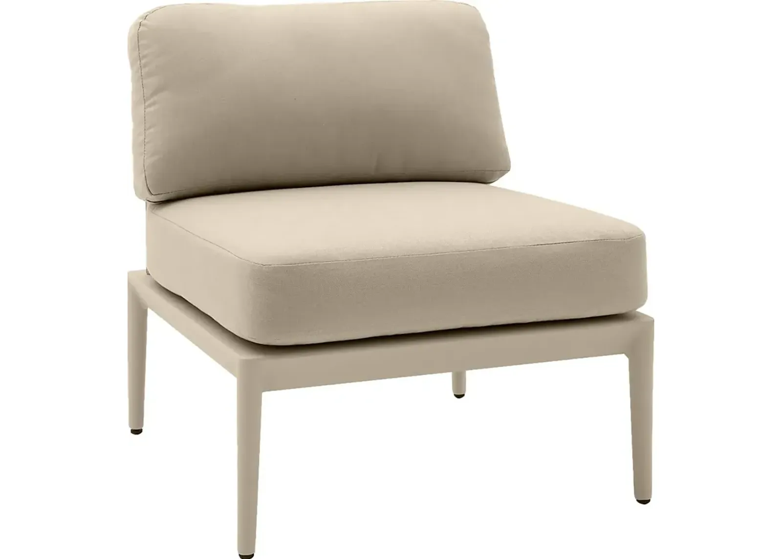 Outdoor Brenkman Taupe Armless Chair