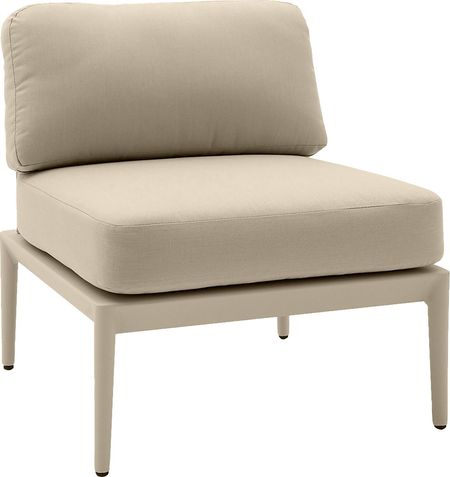 Outdoor Brenkman Taupe Armless Chair