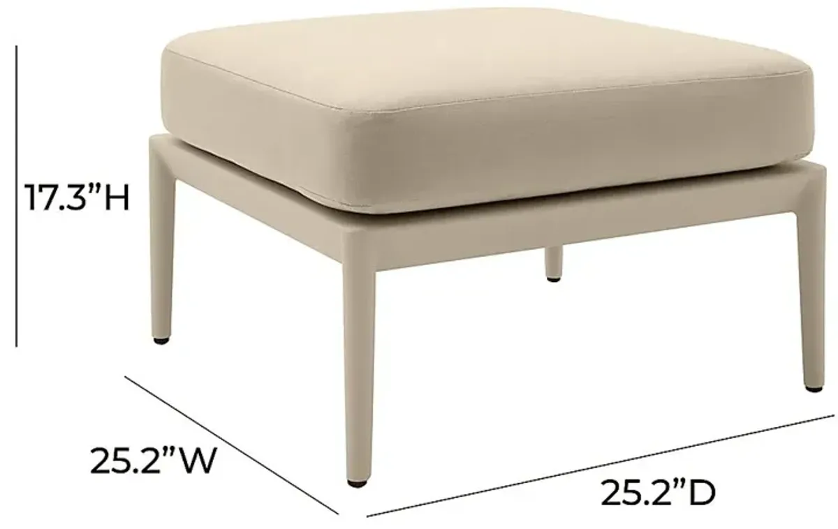 Outdoor Brenkman Taupe Ottoman