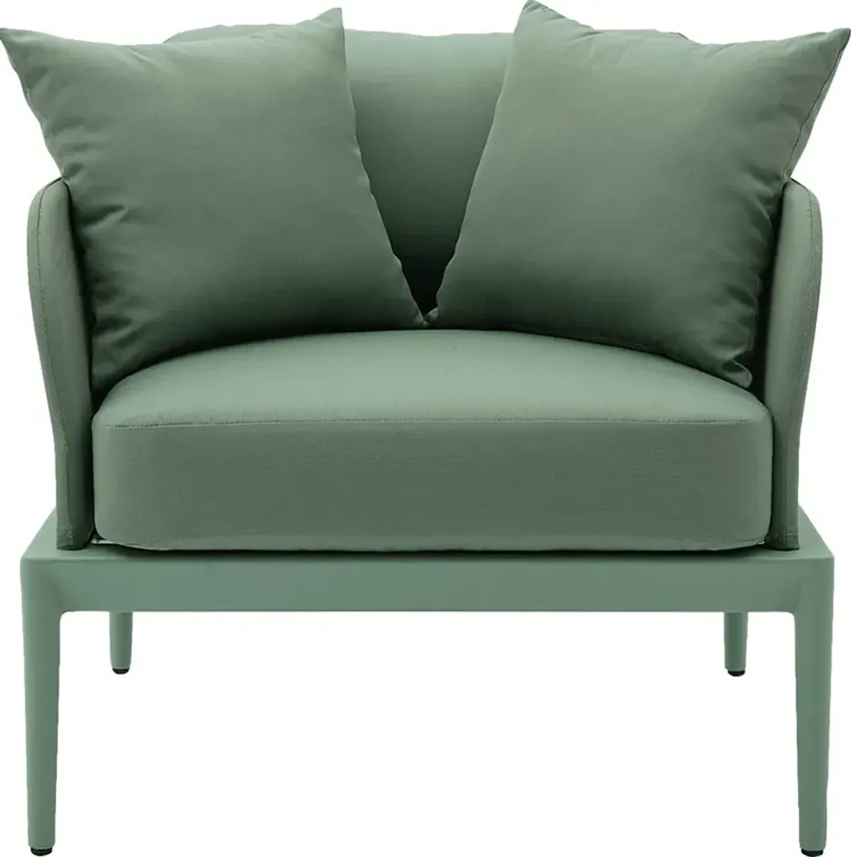 Outdoor Brenkman Green Arm Chair