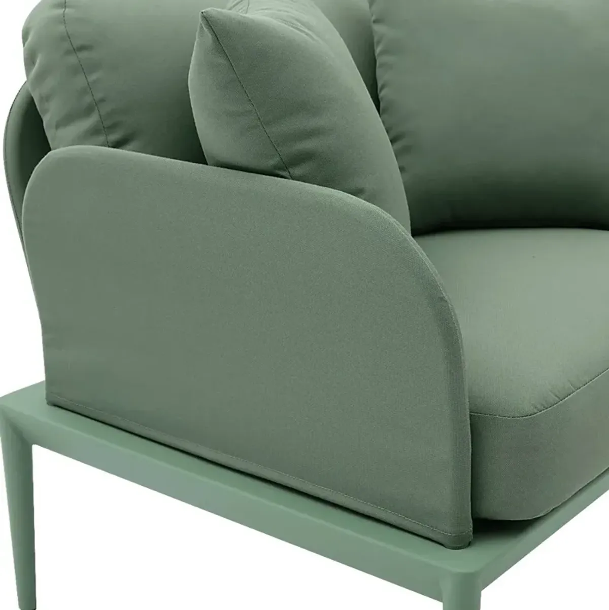 Outdoor Brenkman Green Arm Chair