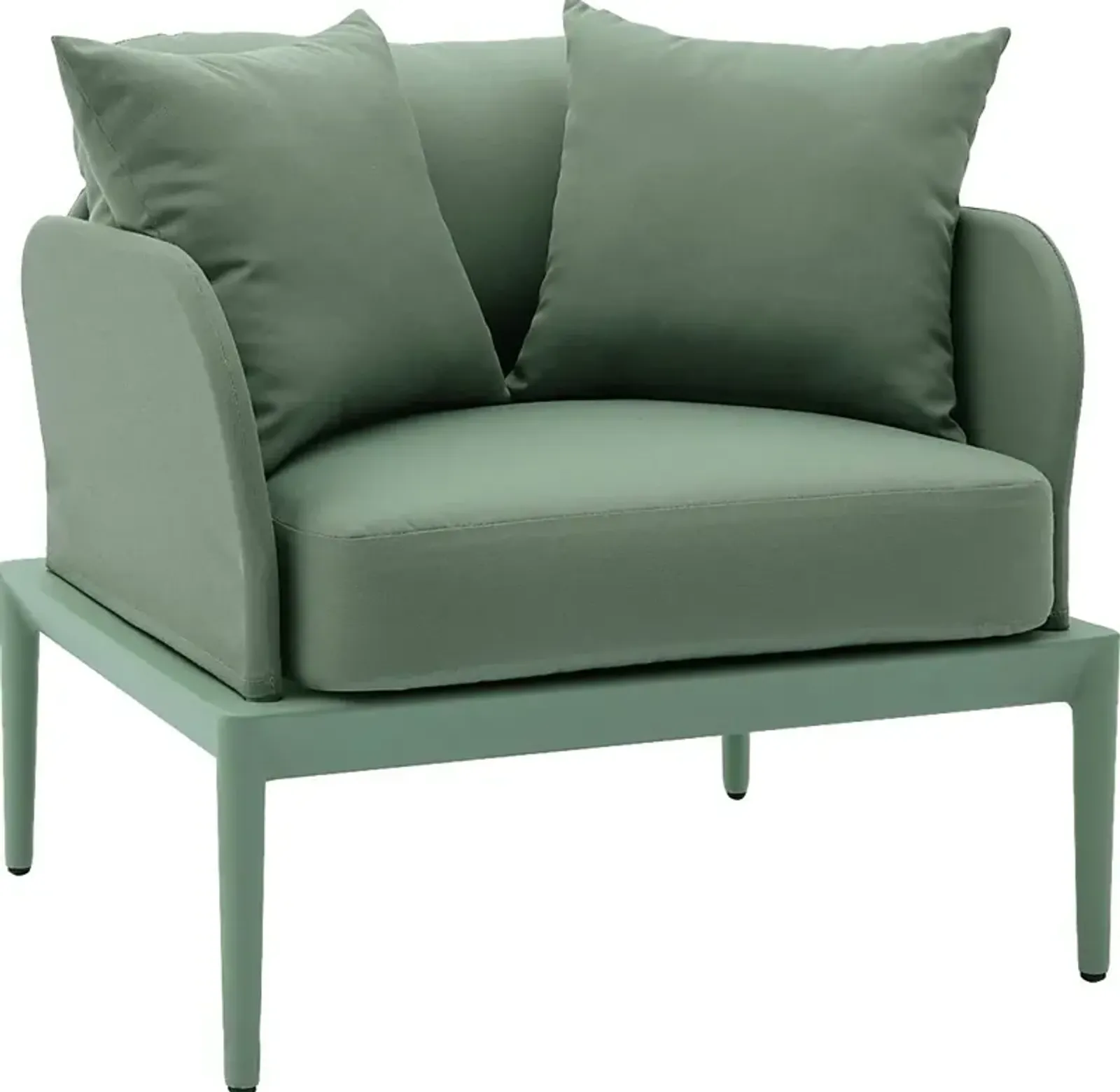 Outdoor Brenkman Green Arm Chair