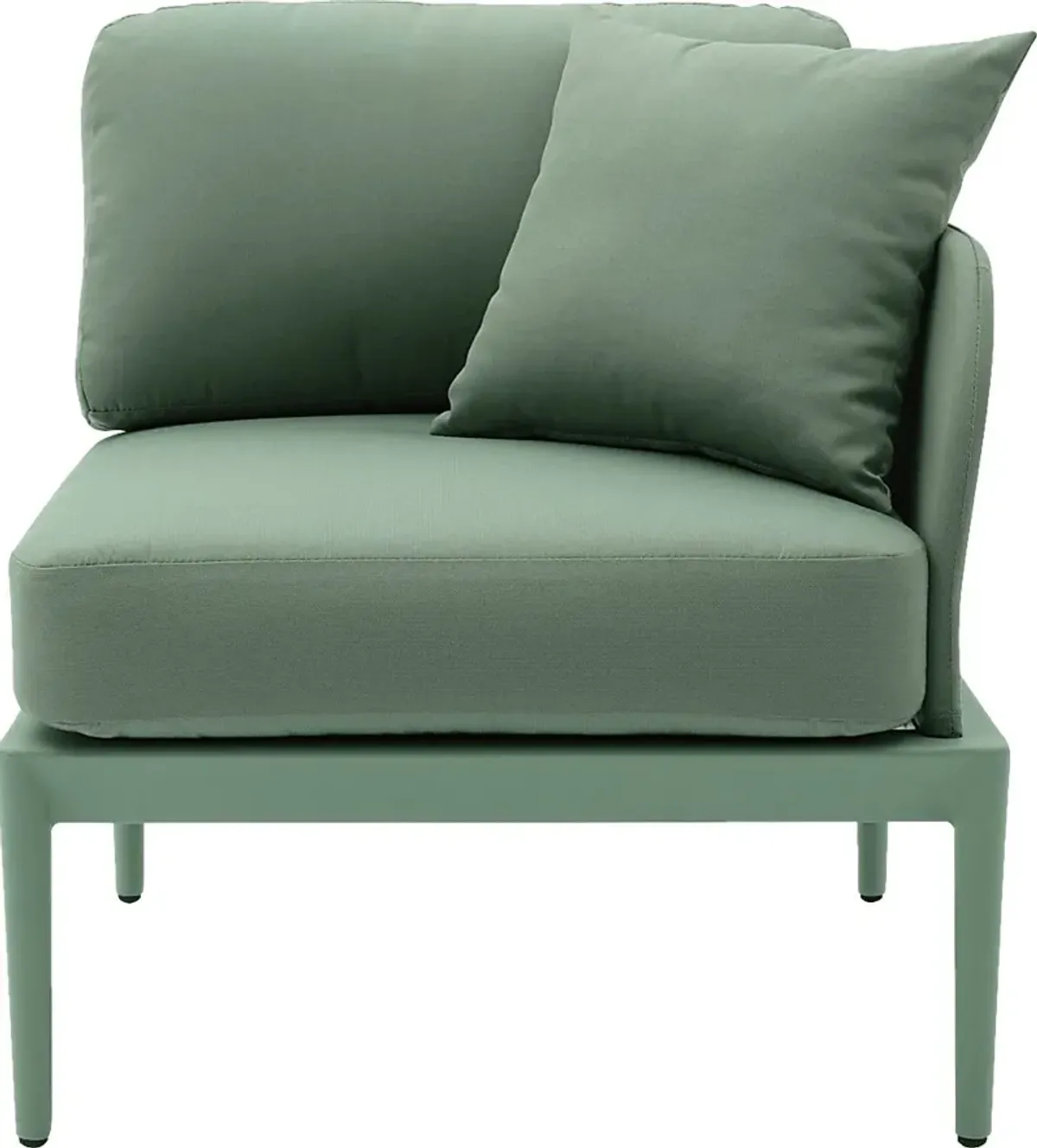 Outdoor Brenkman Green Right Corner Chair