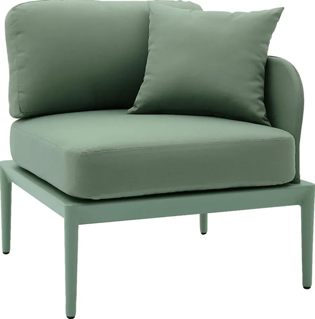 Outdoor Brenkman Green Right Corner Chair