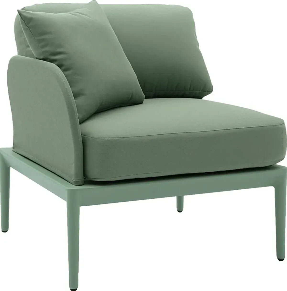 Outdoor Brenkman Green Left Corner Chair