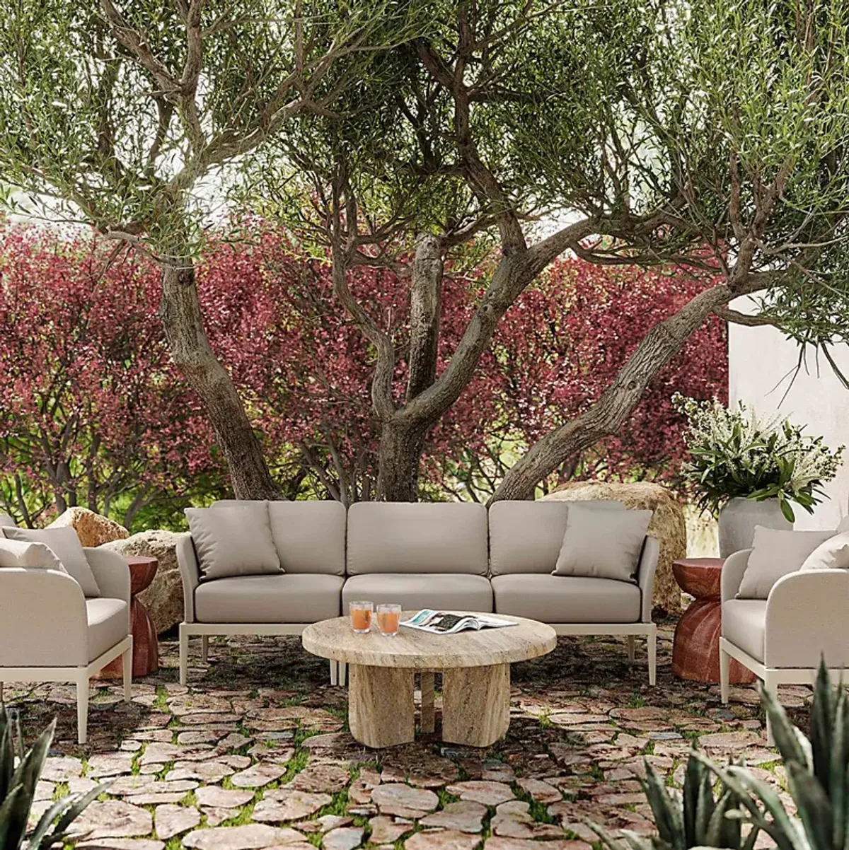 Outdoor Brenkman Taupe Sofa