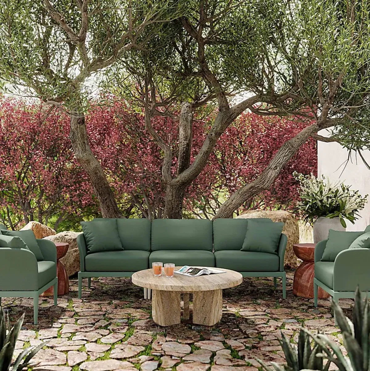 Outdoor Brenkman Green Sofa