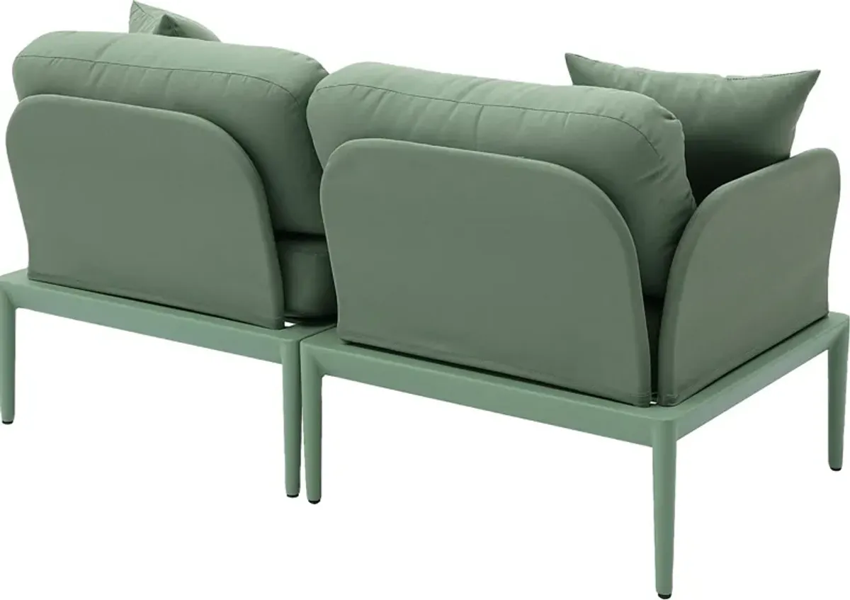 Outdoor Brenkman Green Loveseat