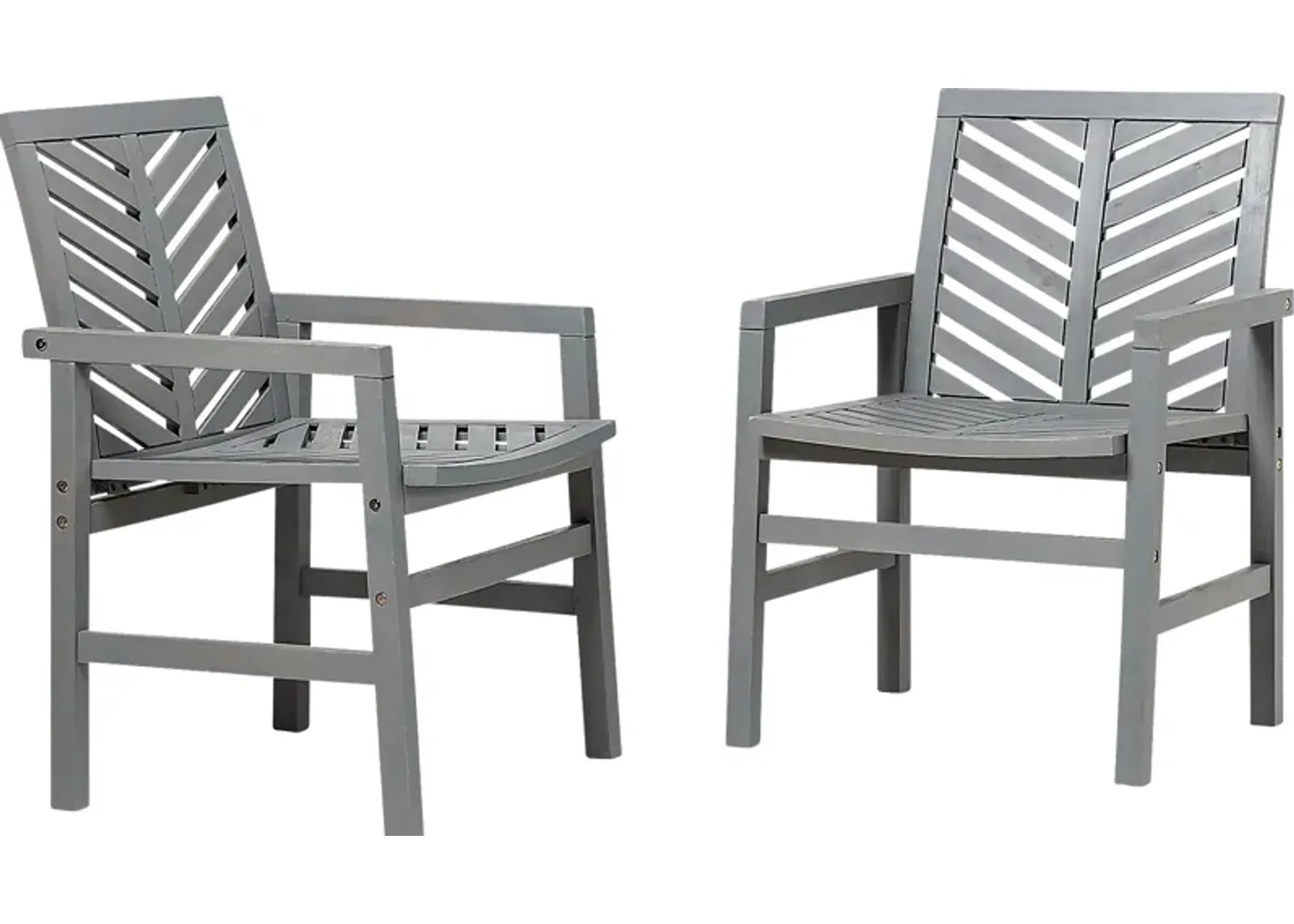 Honeytree Gray Outdoor Accent Chair, Set of 2