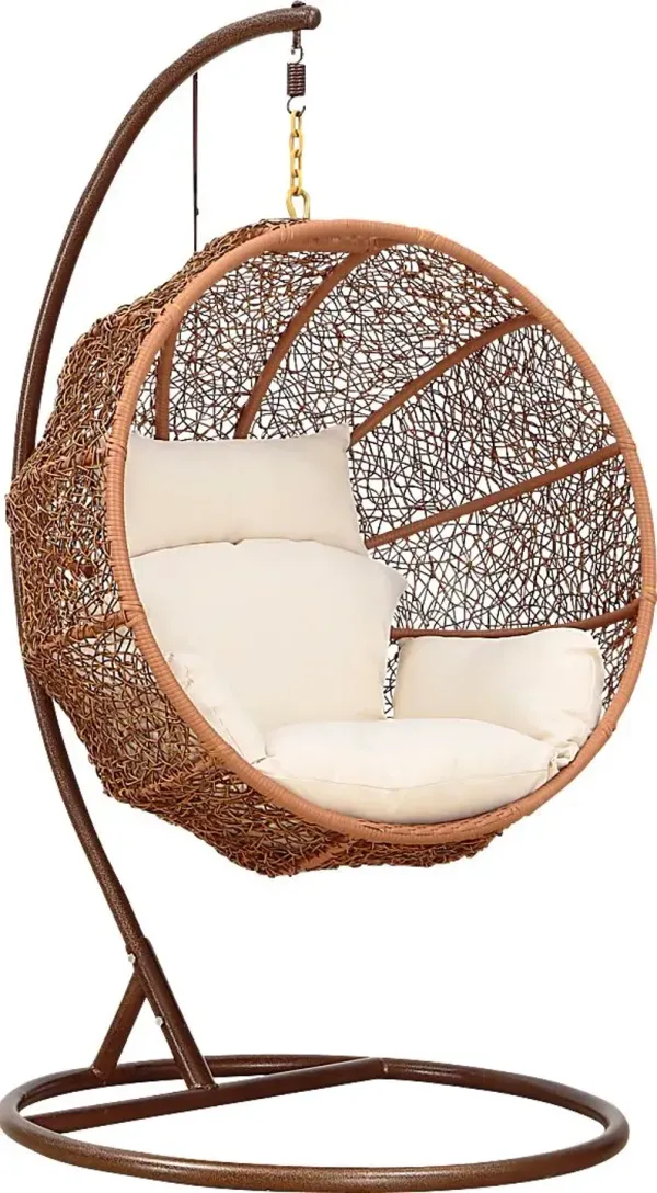 Outdoor Seahorn Cream Hanging Chair