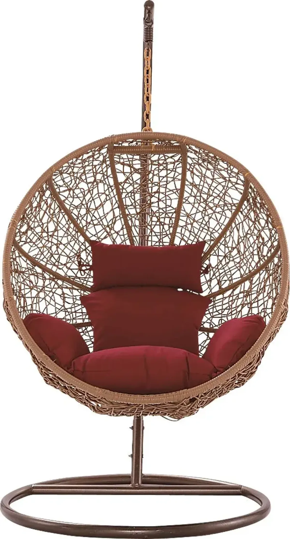 Outdoor Seahorn Red Hanging Chair