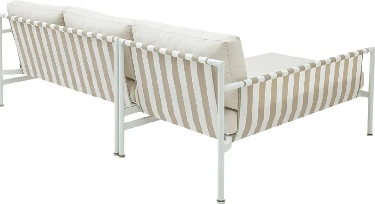 Outdoor Arboleda Cream 2 Pc Left Arm Chaise Sectional