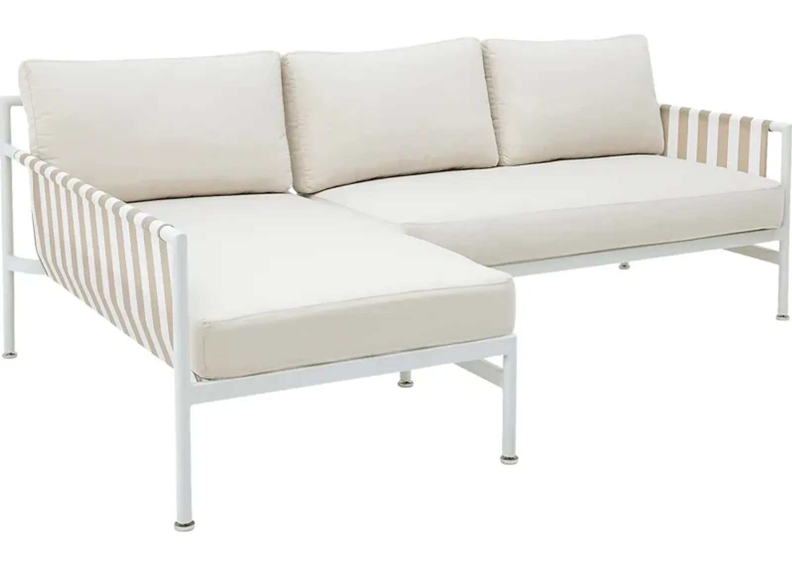 Outdoor Arboleda Cream 2 Pc Left Arm Chaise Sectional