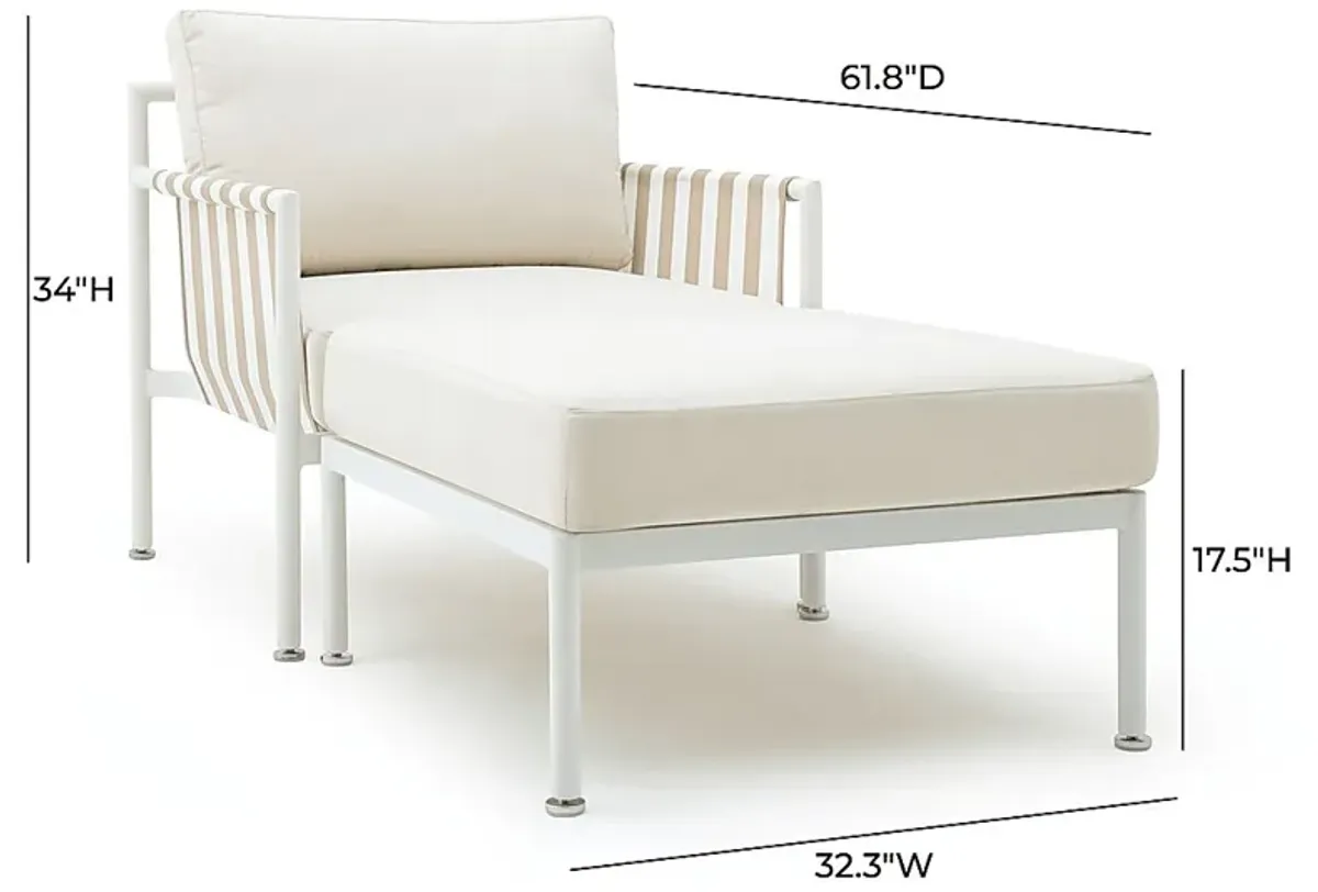 Outdoor Arboleda Cream Chaise