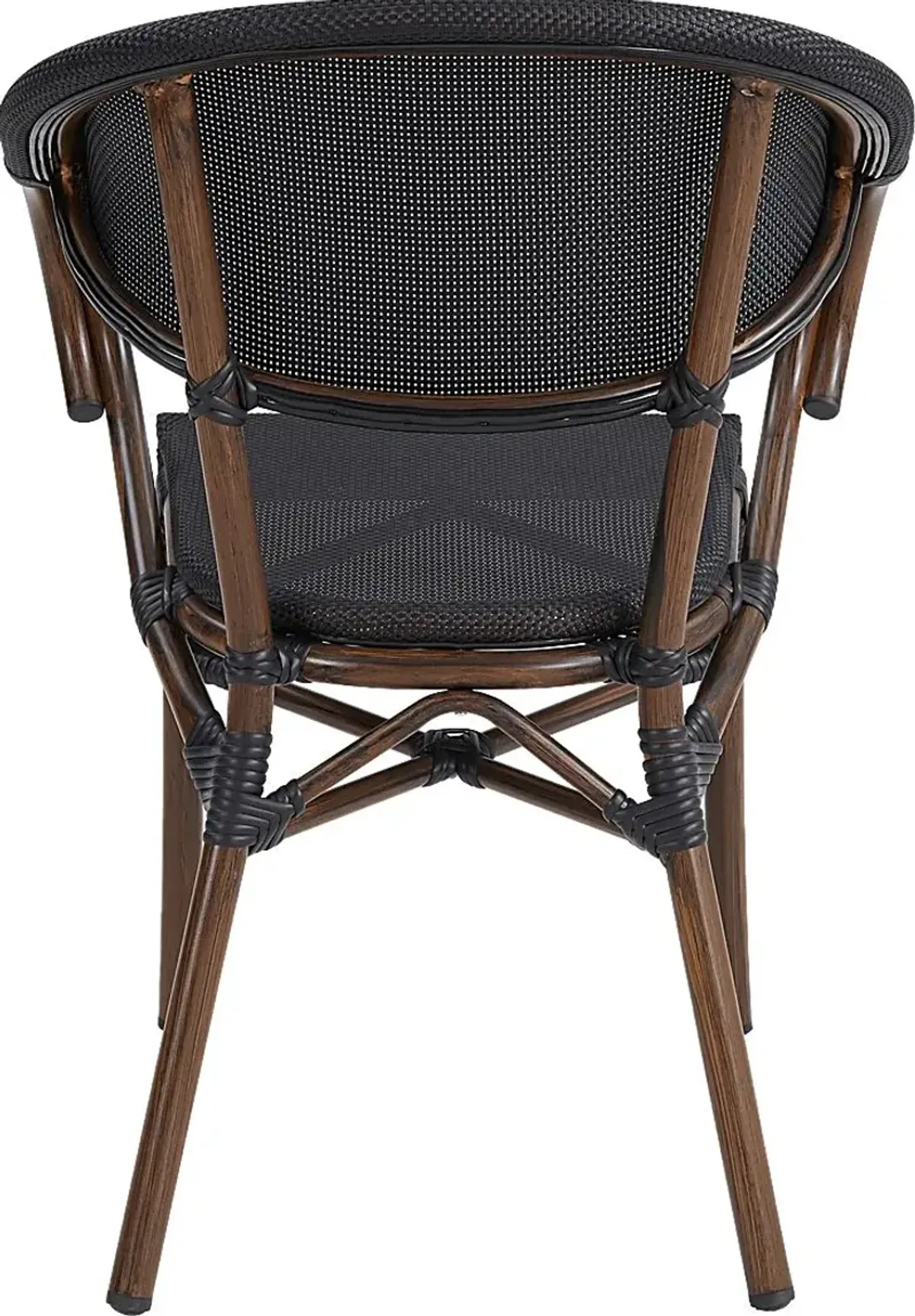 Outdoor Villepigue Black Arm Chair, Set of 2