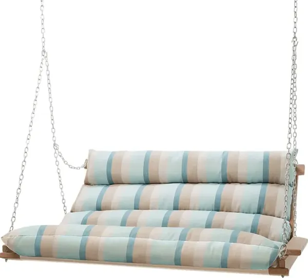 Outdoor Etsumi Blue Tan Swing Hammock