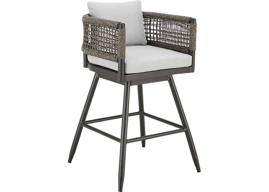 Outdoor Quarrylane Gray Barstool