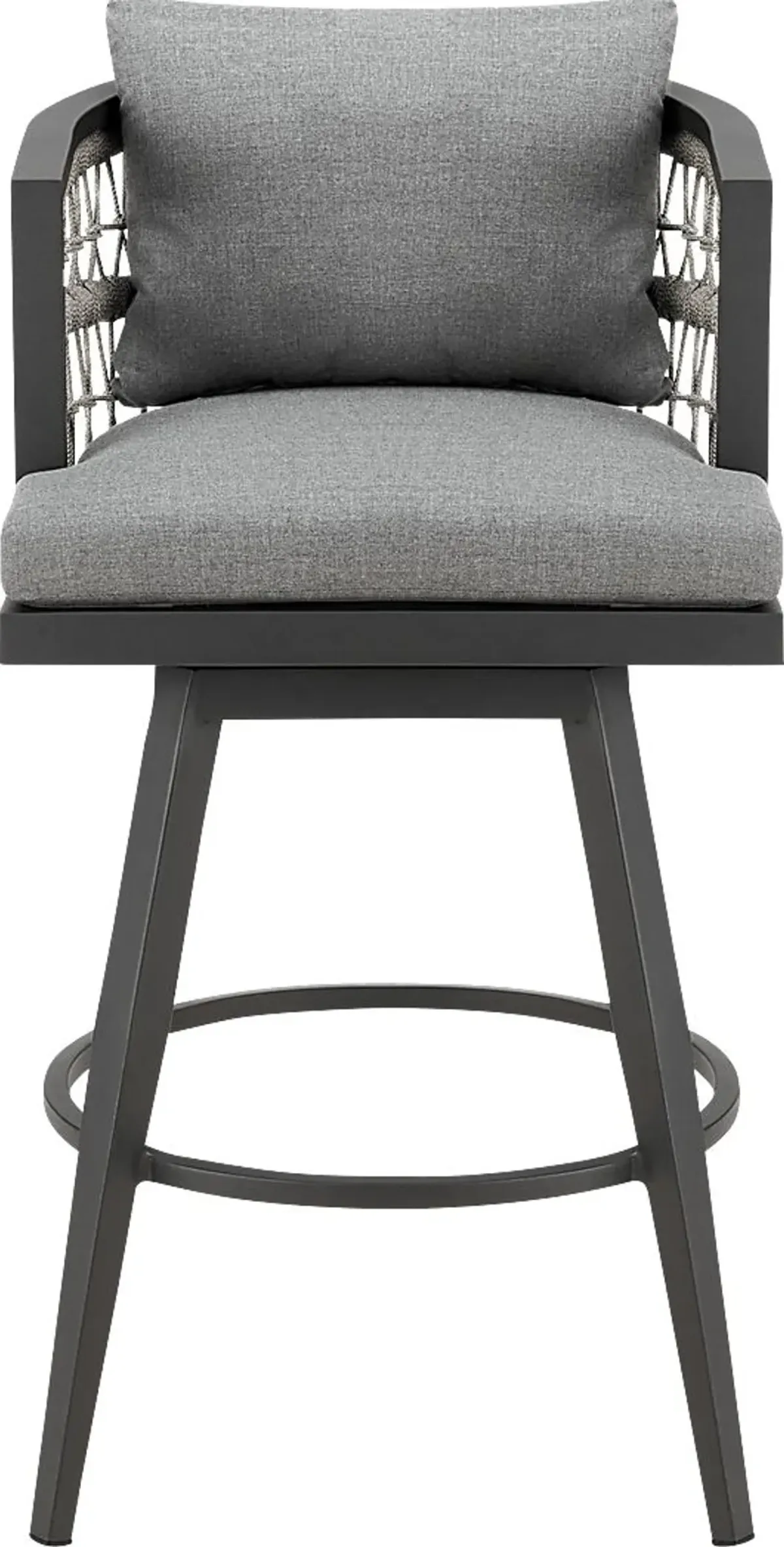 Outdoor Hebtos Gray Swivel Barstool