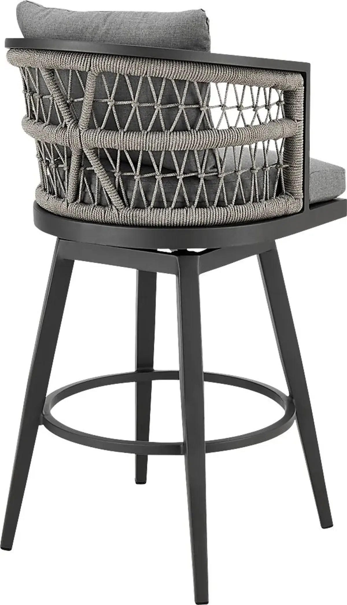 Outdoor Hebtos Gray Swivel Barstool