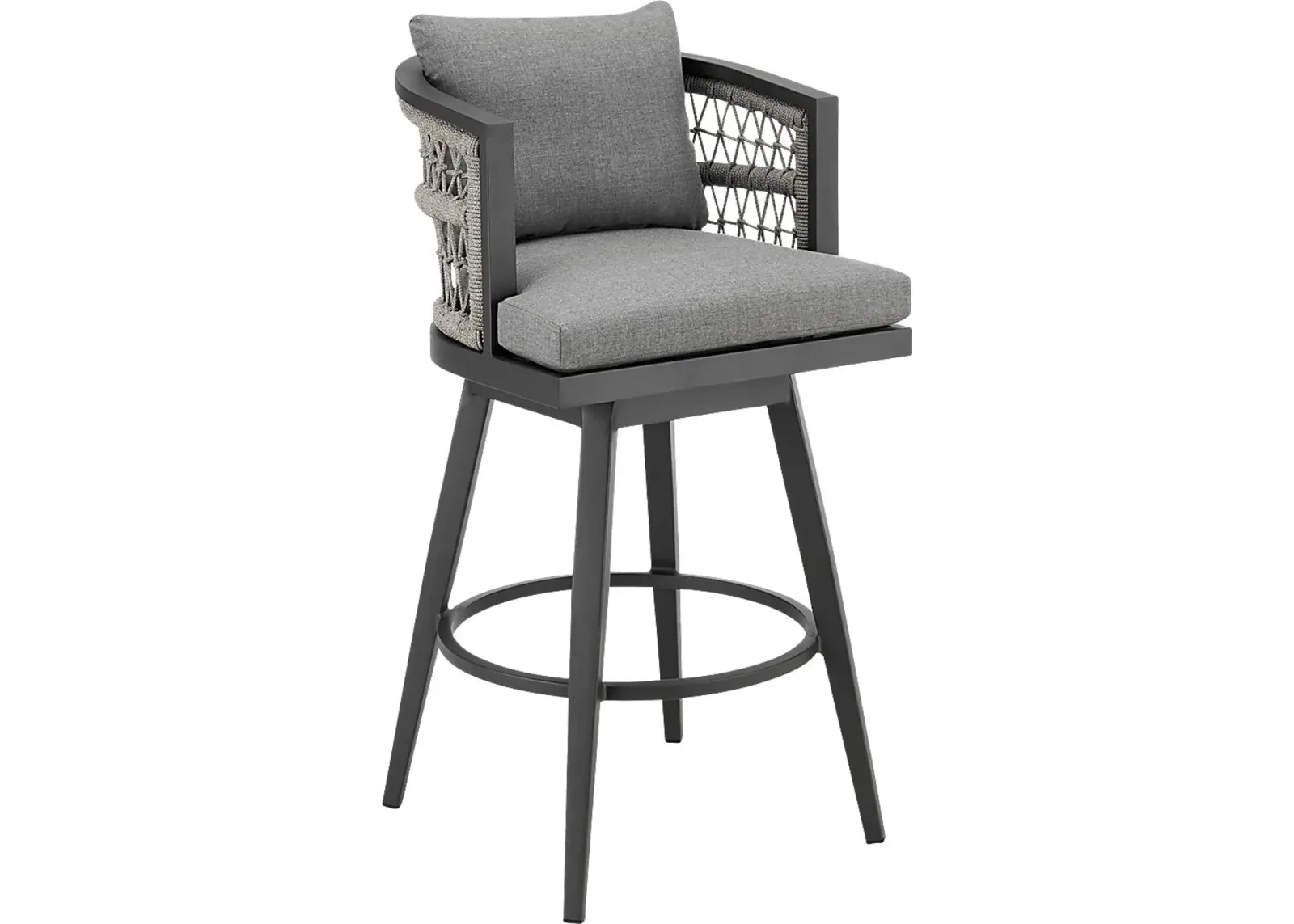 Outdoor Hebtos Gray Swivel Barstool