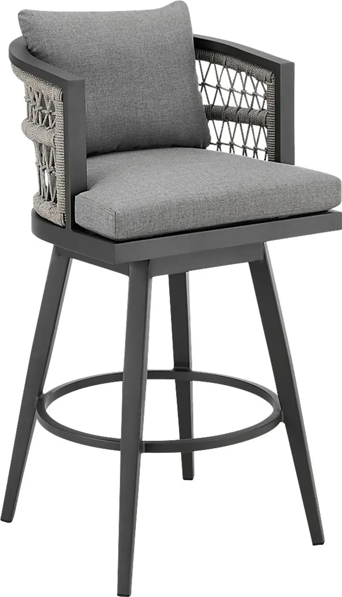 Outdoor Hebtos Gray Swivel Barstool