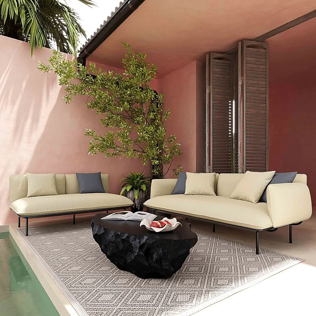 Outdoor Laurine Beige Sofa