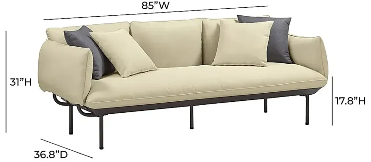 Outdoor Laurine Beige Sofa