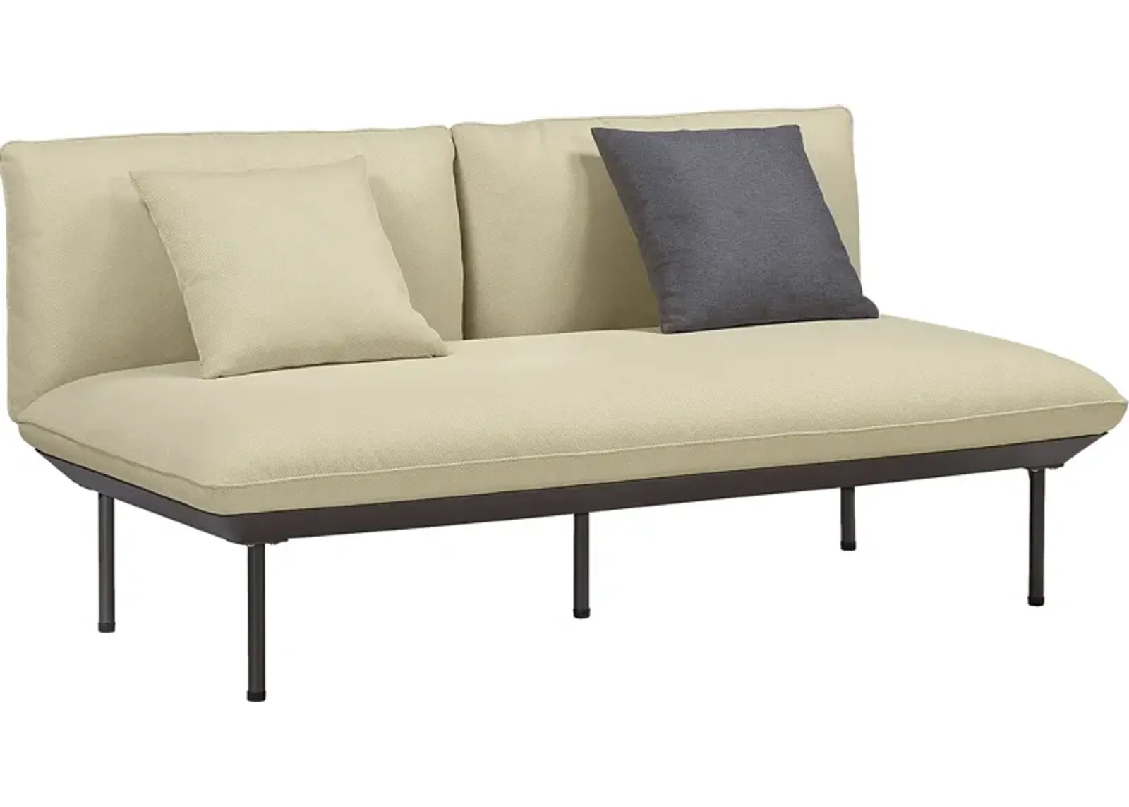 Outdoor Laurine Beige Loveseat