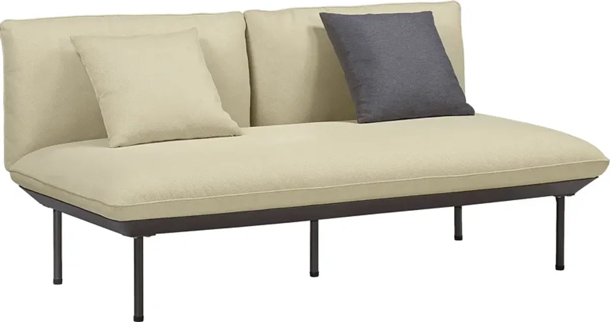 Outdoor Laurine Beige Loveseat