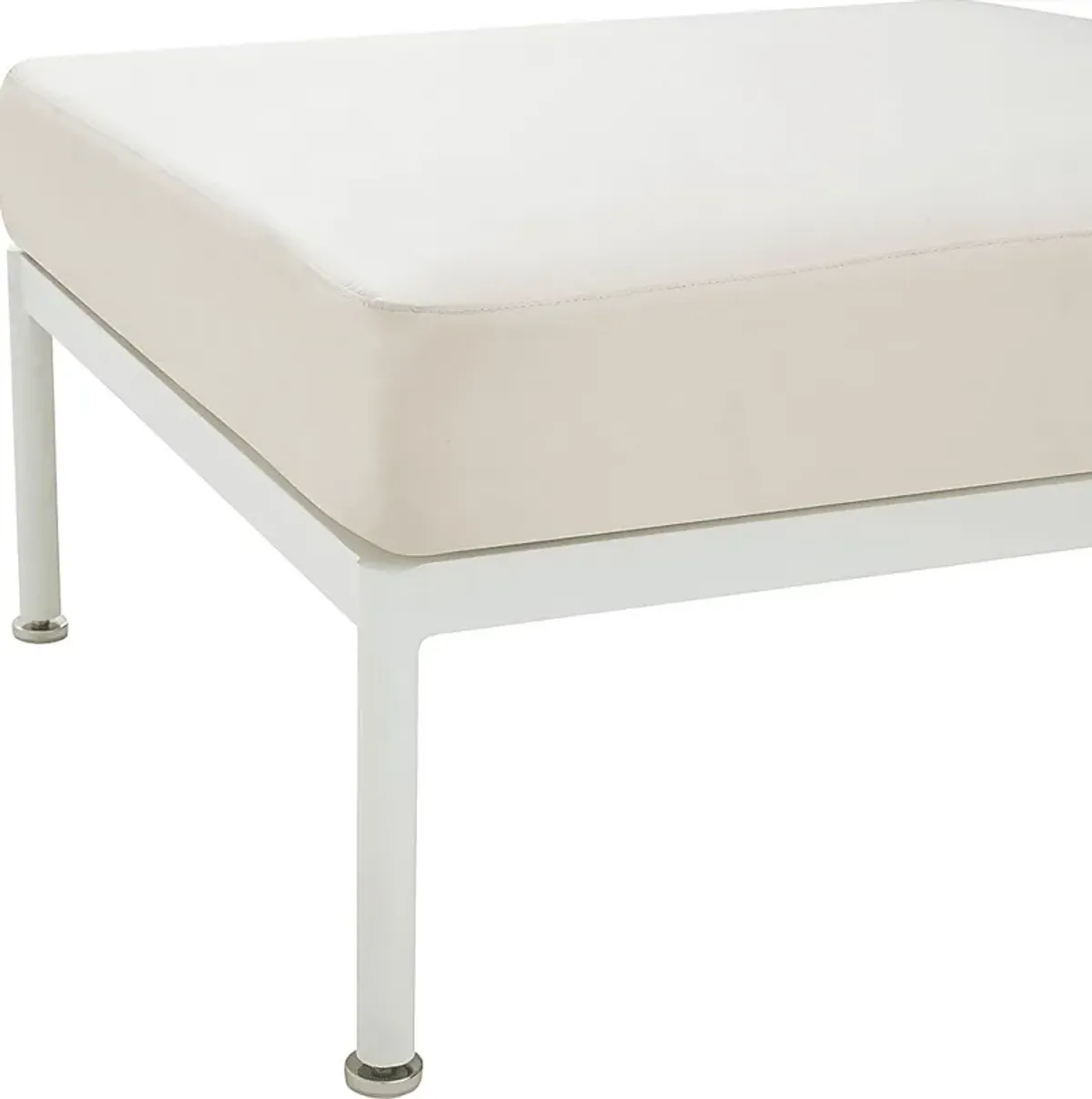 Outdoor Arboleda Cream Ottoman