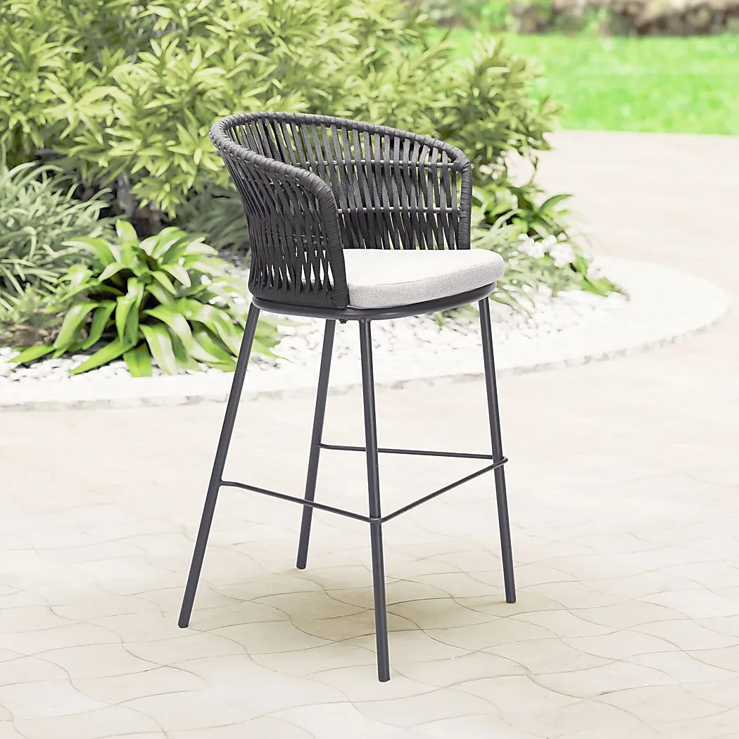 Finneyoaks Black Barstool, Set of 2