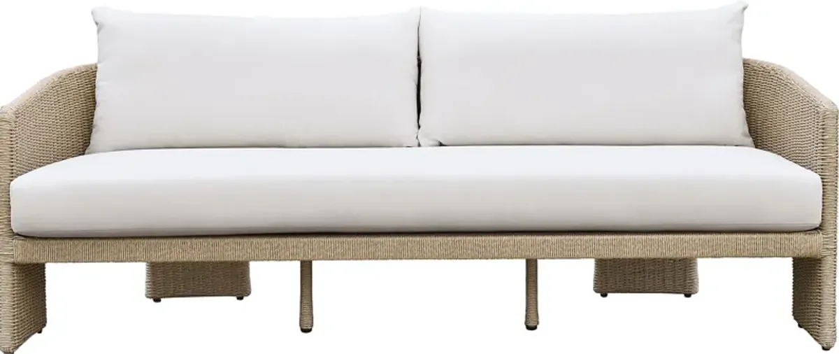 Outdoor Bresnahan Cream Sofa