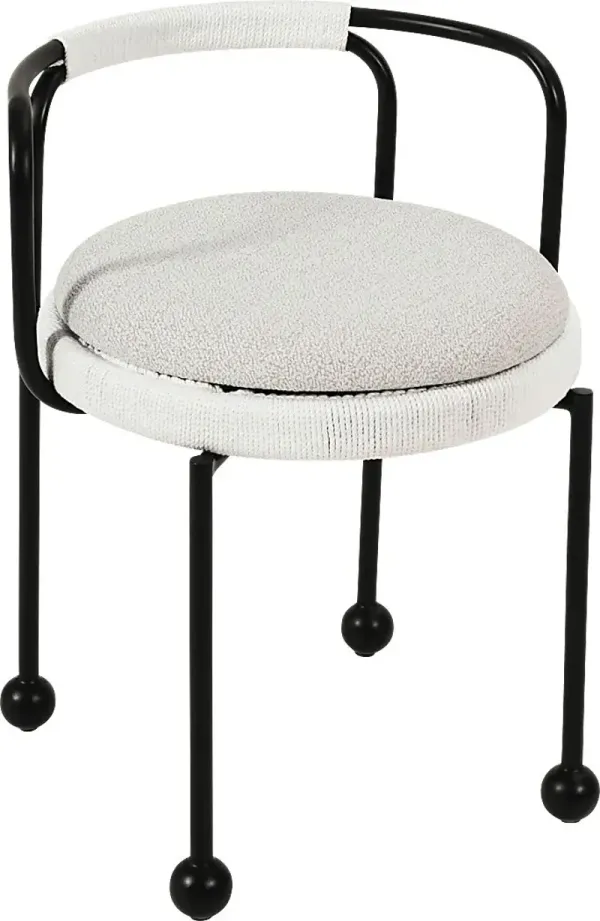 Outdoor Hollyhocky Cream Dining Chair