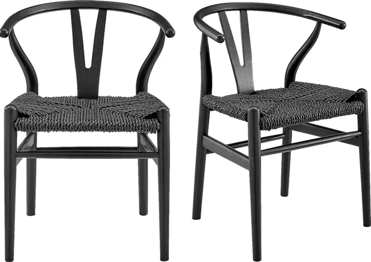 Outdoor Byrnwood Black Dining Chair