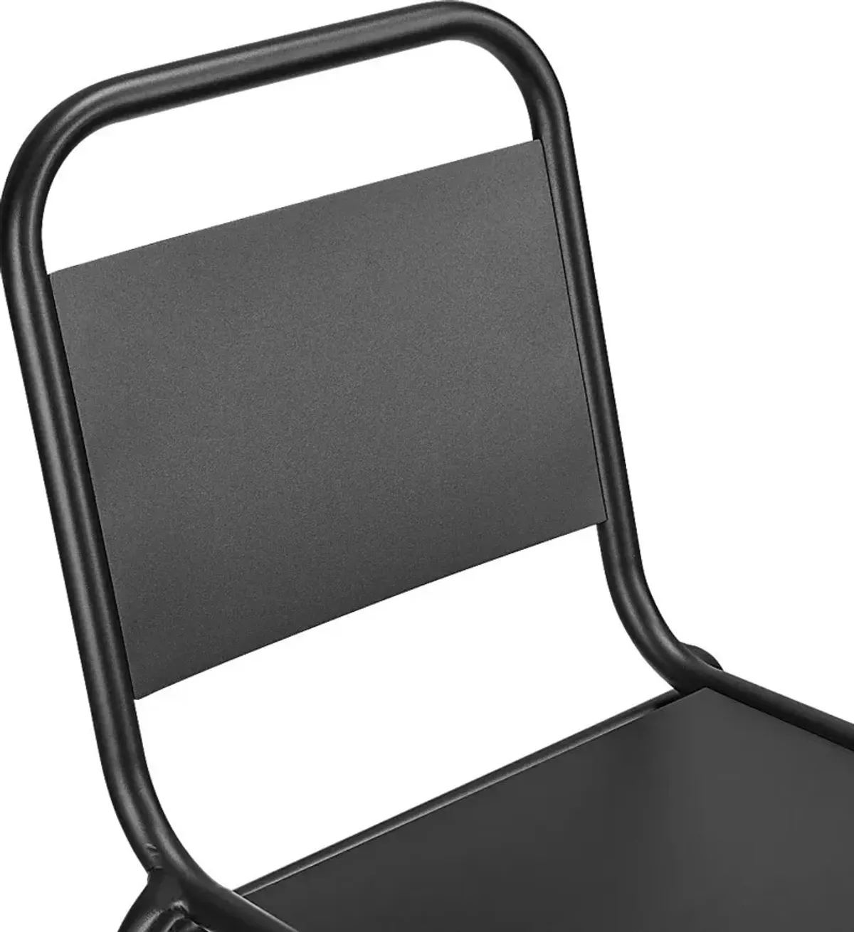 Outdoor Impatiens Black Dining Chair