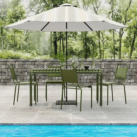 Outdoor Impatiens Green Dining Chair