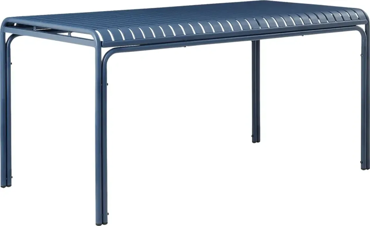 Outdoor Impatiens Blue Dining Table