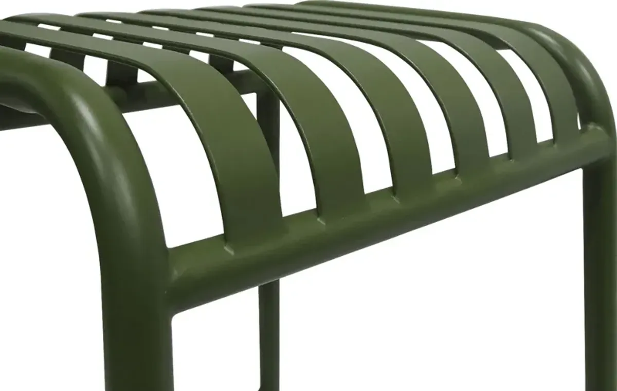 Outdoor Ischia Green Barstool