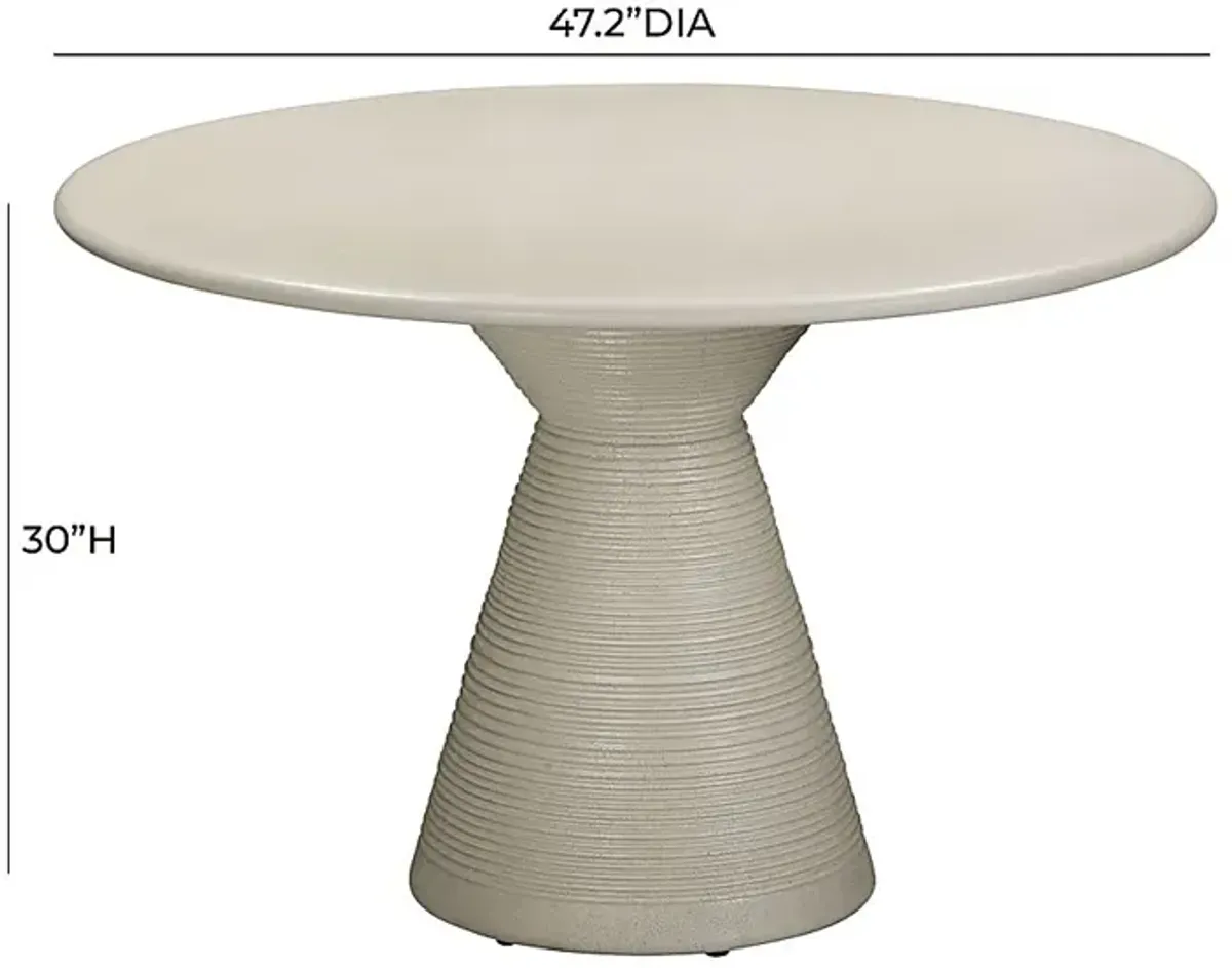 Outdoor Gathings Beige Dining Table