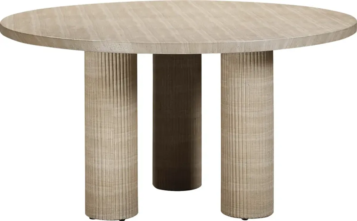 Outdoor Lawonna Natural Dining Table