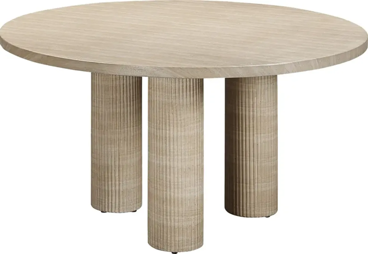 Outdoor Lawonna Natural Dining Table