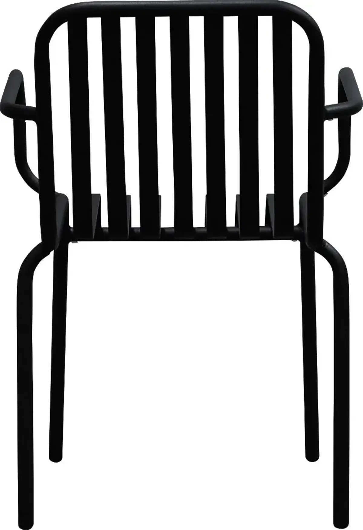 Outdoor Ischia II Black Arm Chair, Set of 2