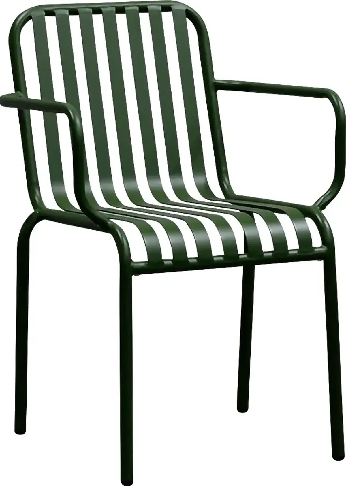 Outdoor Ischia II Green Arm Chair, Set of 2