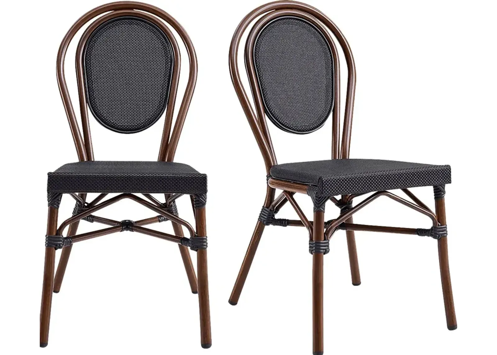 Outdoor Gately Brown Dining Chair, Set of 2