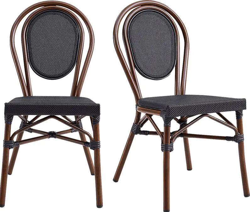 Outdoor Gately Brown Dining Chair, Set of 2