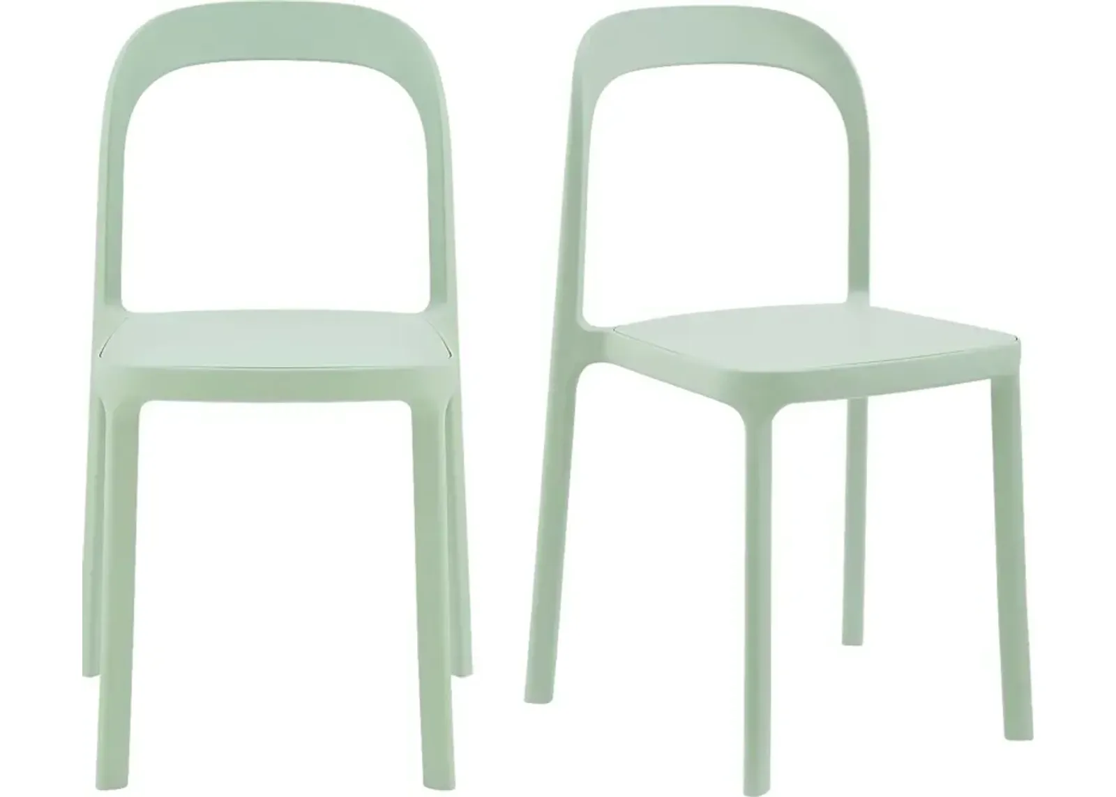 Outdoor Alether Mint Green Dining Chair, Set of 2