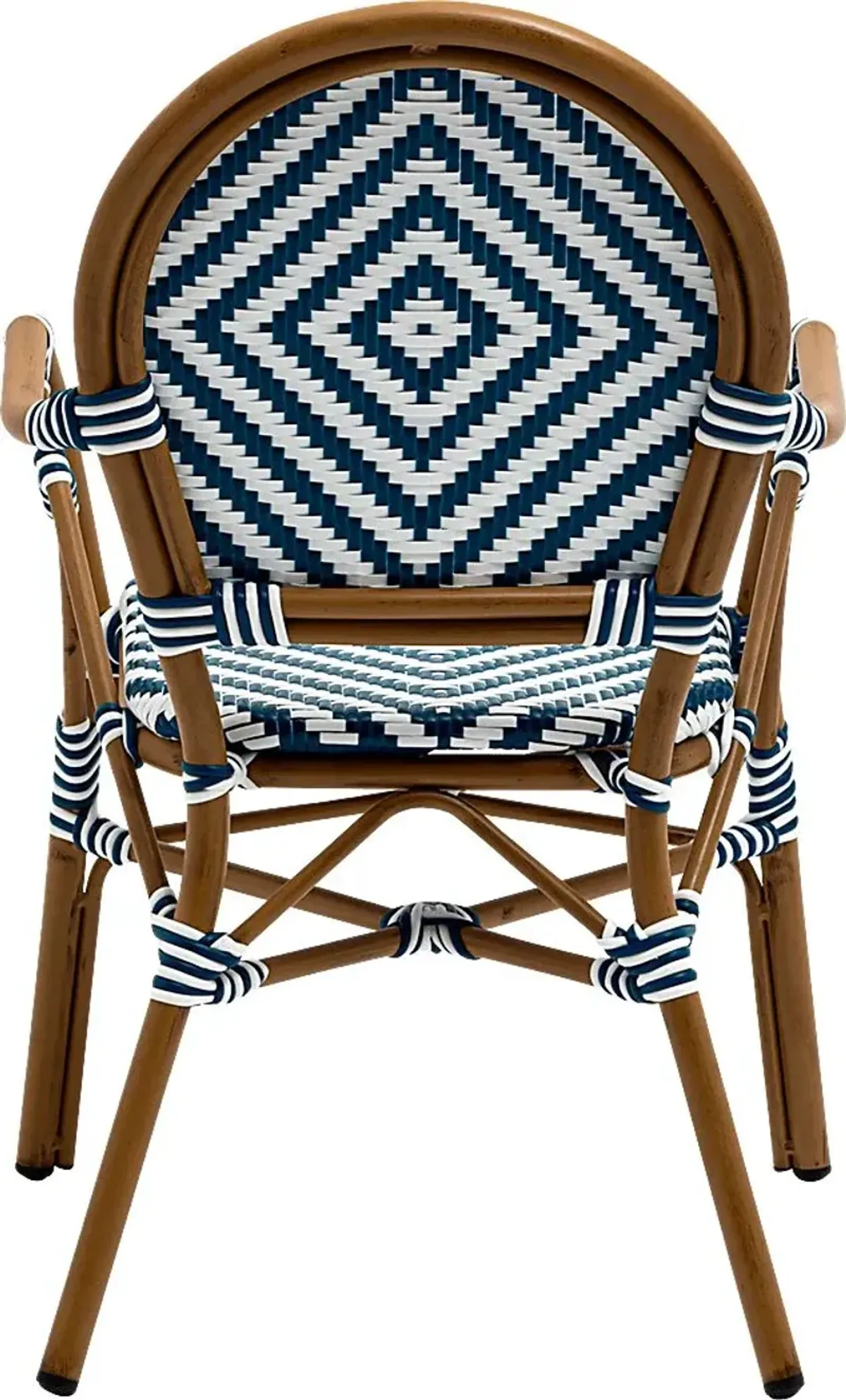 Outdoor Carriageton Blue Arm Chair, Set of 2