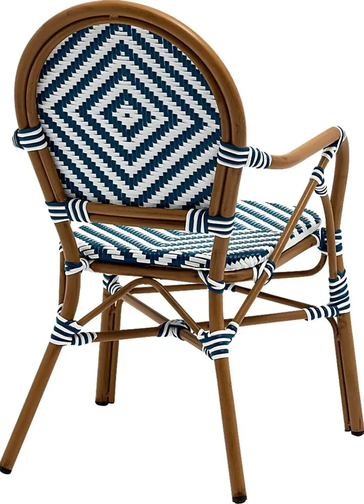 Outdoor Carriageton Blue Arm Chair, Set of 2